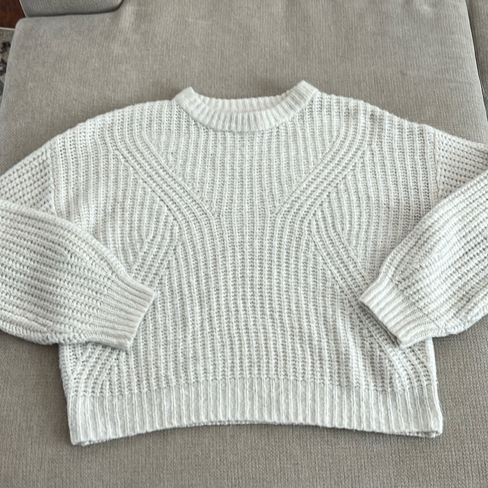 A new day chunky knit sweater White Size Large